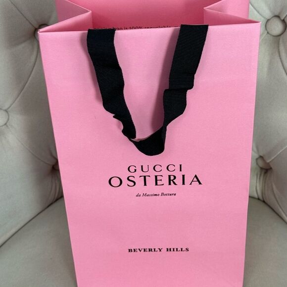 Gucci Osteria Pink Shopping Tote Bag‎ - Picture 3 of 10